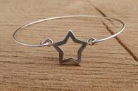 Door Roos armbandje sterling silver ster