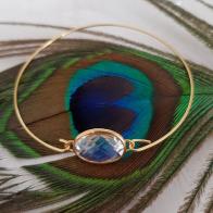 Door Roos armband gold plated
