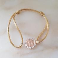 Door Roos armband sterling silver rose gold 