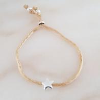 Door Roos armband sterling silver star